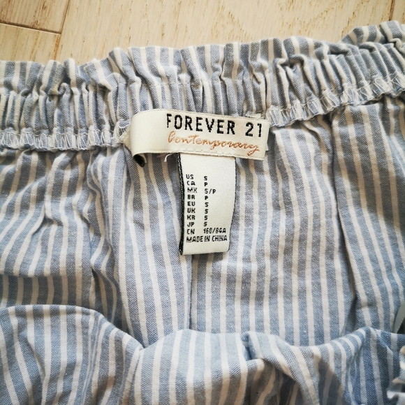 Forever 21 Off-shoulder Embroidery Cropped Shirt - Picture 4 of 5